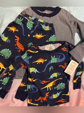 Carter's Navy Blue Dinosaur 2-Piece Kids Matching Set
